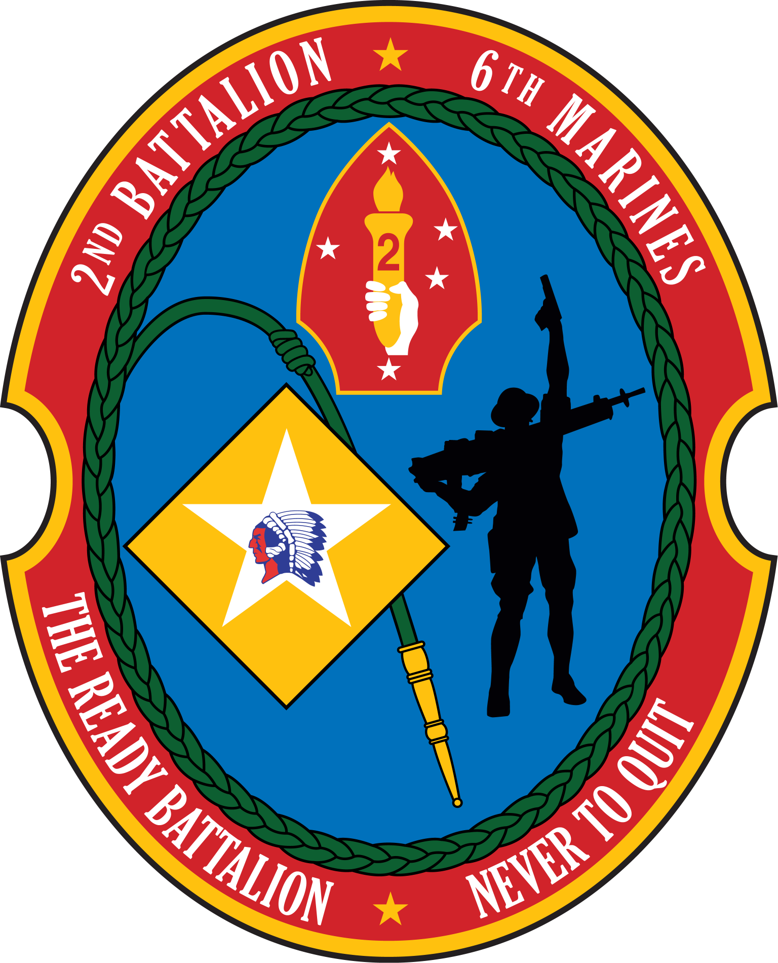 2nd Battalion 6th Marine Regiment Of United States - 2nd Bn 6th Marines (1536x1900)