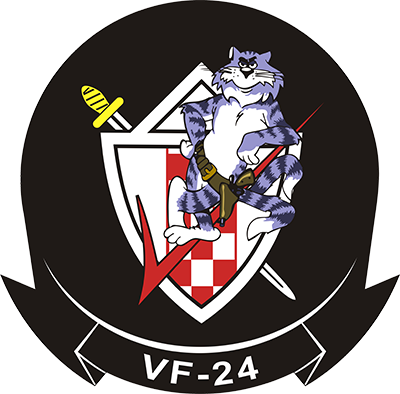 F 14 Tomcat Vf 24 Fighting Renegades - Emblem (400x394)
