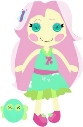 Lalaloopsy Wallpaper Entitled Party Dress Fluttershy - Cartoon (320x500)