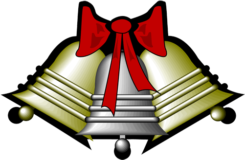 Christmas Silver Bells Jingle Bells Clip Art - Christmas Silver Bells Jingle Bells Clip Art (500x500)