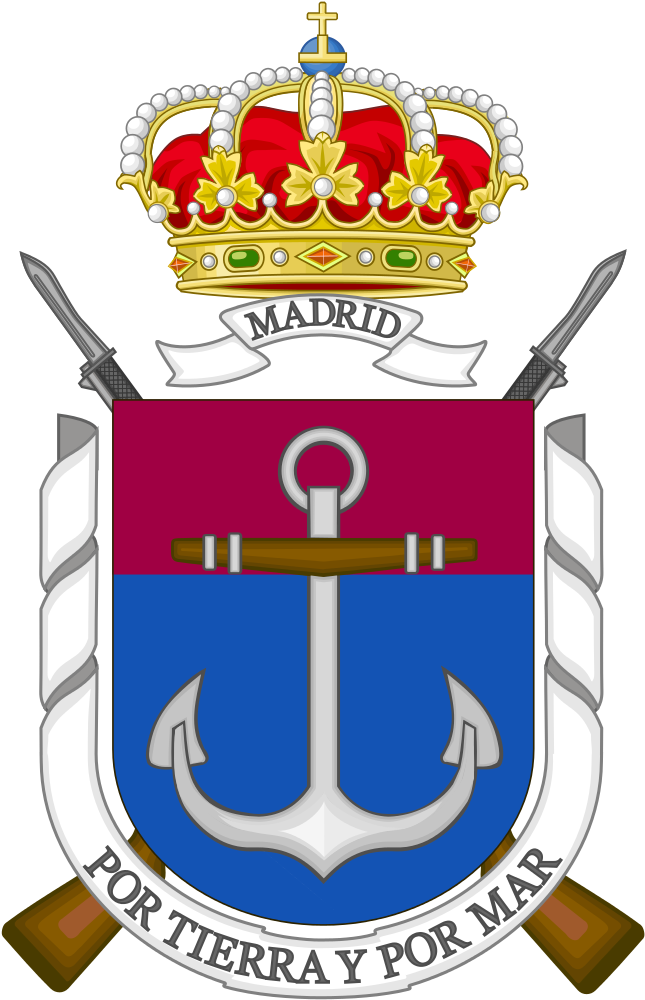 Coat Of Arms Of The Spanish Marine Corps Madrid Security - Poder Judicial Spain (668x1024)