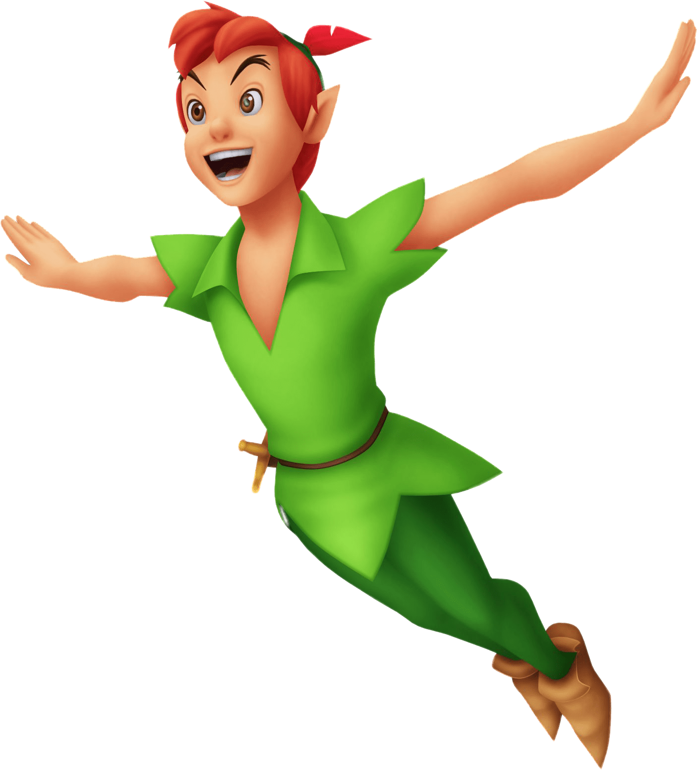 Peter Pan Flying Transparent Png Png Images - Kingdom Hearts Peter Pan (1528x1782)