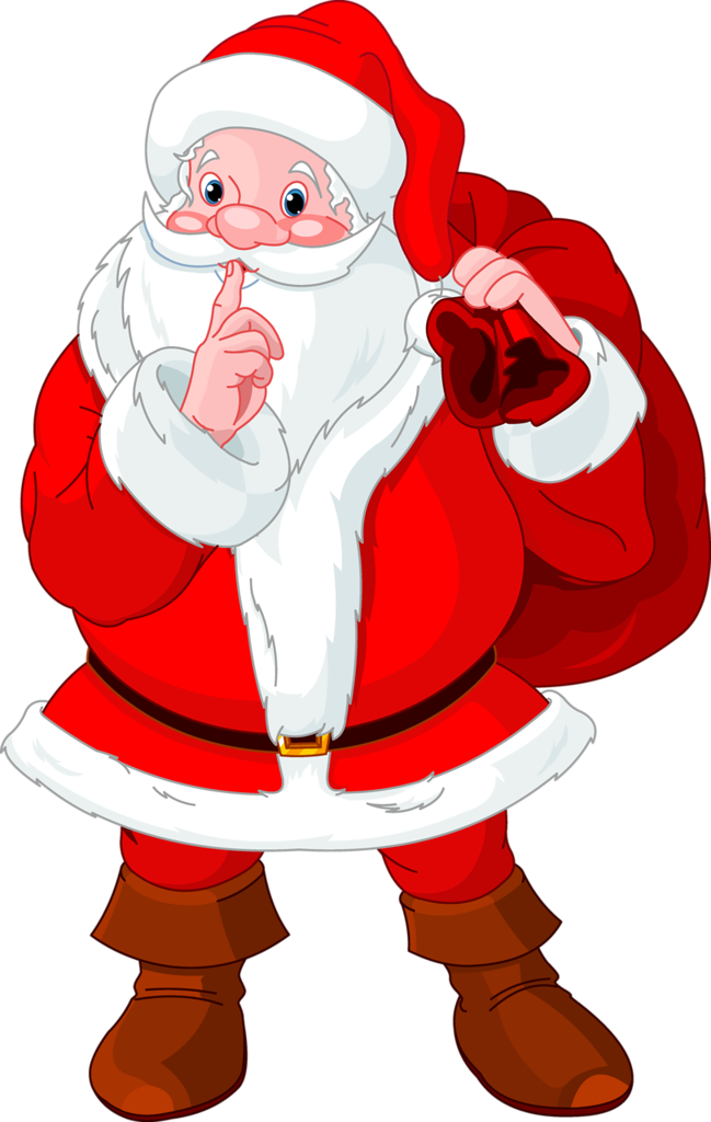 Santa Claus Cartoon Christmas Clip Art Images On A - Santa Claus Secret Santa (896x1280)