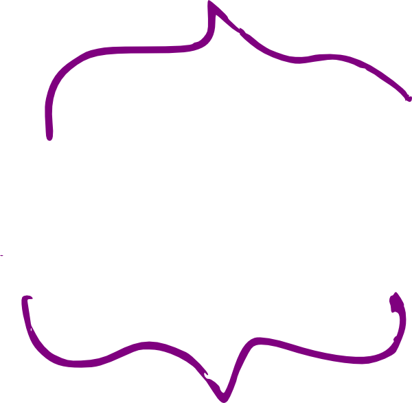 Purple Clipart Bracket - Parentheses Art (600x586)
