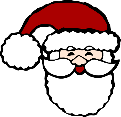 This Santa Was Inspired By The Ge Christmas Joy Font - Santa Claus Round Ornament (424x411)