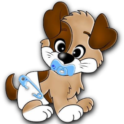 We Just Got A Puppy And We Both Work, What Services - Cute Baby Puppy Cartoon (400x400)