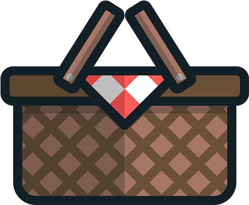 Basket Icon For Picnic (512x512)
