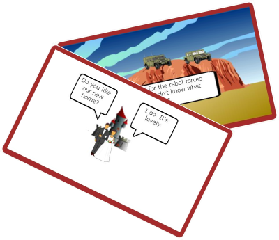 Create Stories From Clipart And Share Them With Friends - Cartoon (400x345)