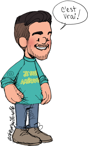 Brandon Flowers In A Sweater - Cartoon (500x500)