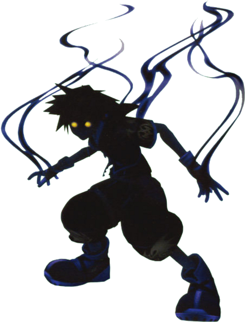 Kingdom Hearts 2 Sora Clipart - Heartless Sora Kingdom Hearts (500x661)