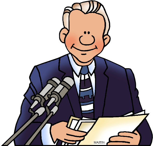 United Clip Art By Phillip Martin, Famous People - Clip Art (648x619)