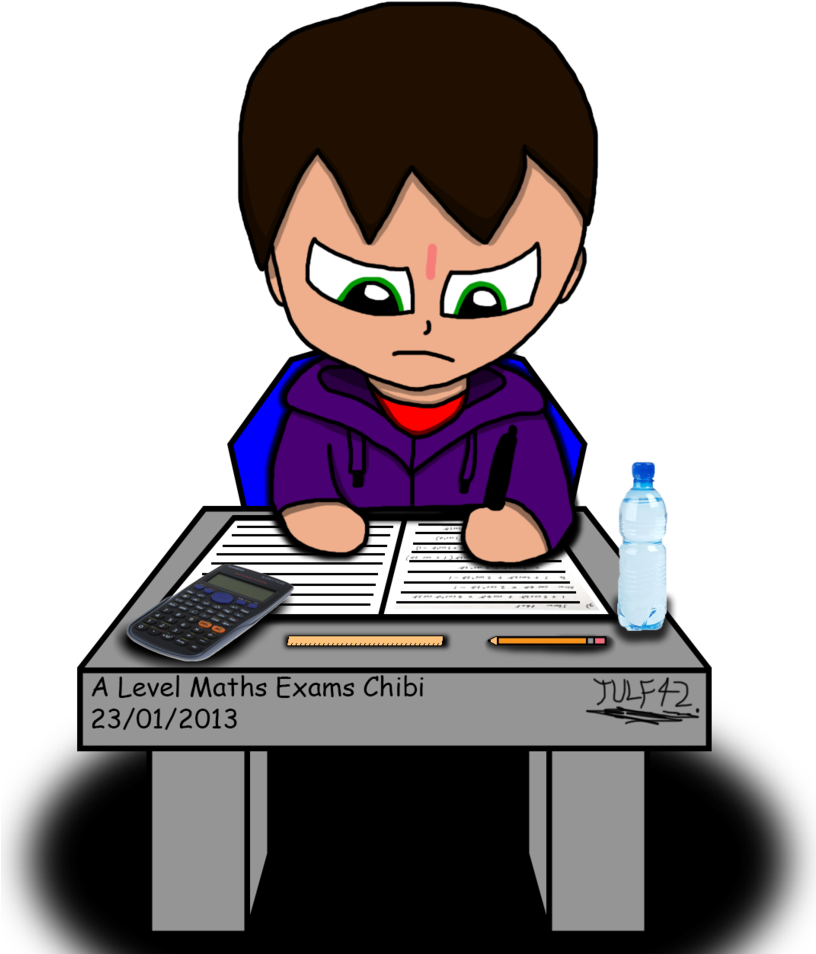 Marvelous A Level Maths Exam Chibi By Tulf42 On Deviantart - Marvelous A Level Maths Exam Chibi By Tulf42 On Deviantart (815x980)