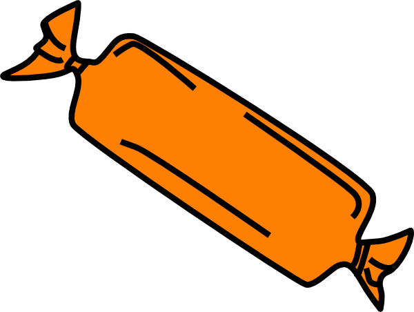 Orange Candy Bar Clip Art - Orange Candy Bar Clip Art (600x452)