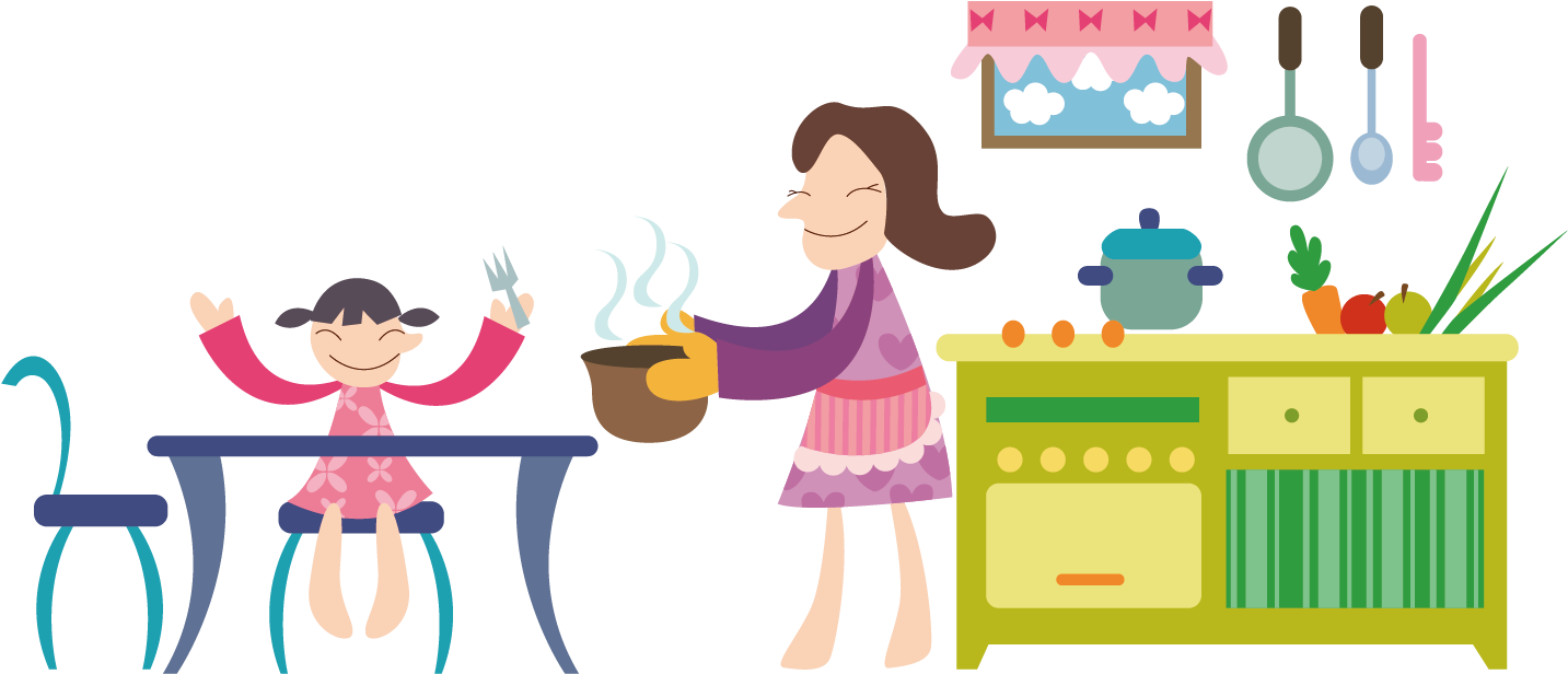 Cartoon Mother Illustration - Illustration (1500x1500)