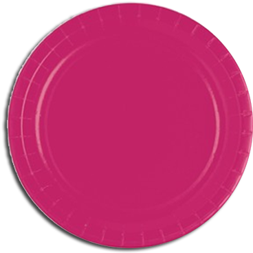 Paper Plates, Party Supplies, Tableware, Pink Plates - Plate (380x378)