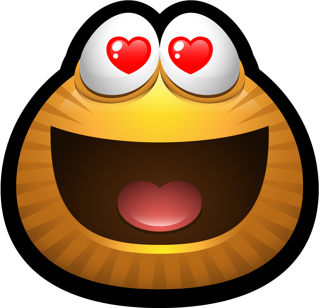 Love-brown Monsters - Happy In Love Emoticon (1024x1024)