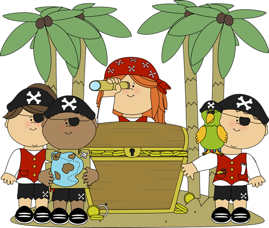 Pirate Kids - Mycutegraphics - Com - Pirate Kids Clipart (550x466)