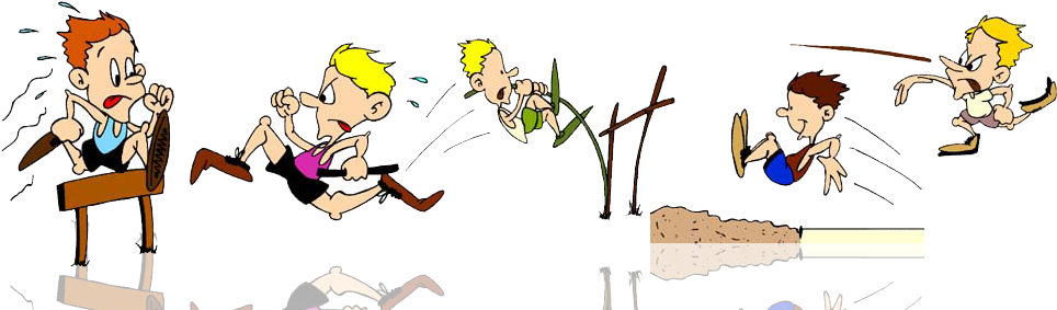 Confident Kid Cartoon Download - Cartoon Athletics (992x283)