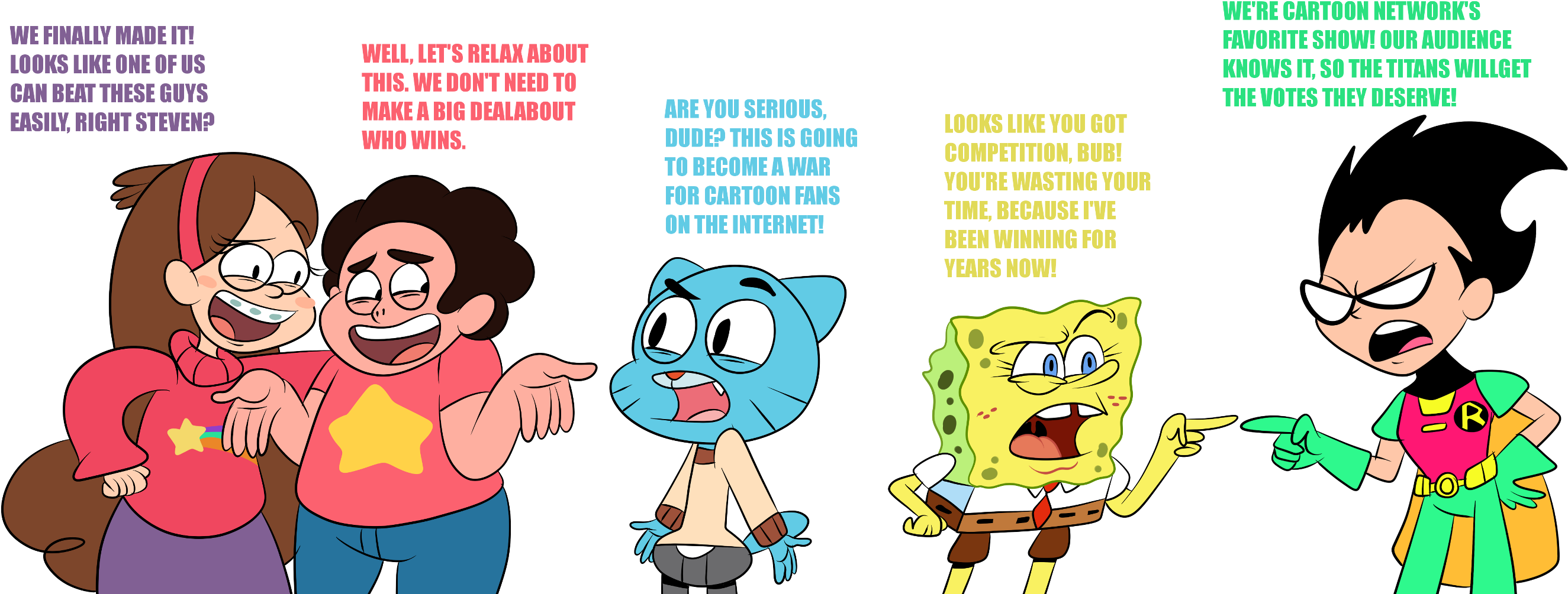 Favorite Cartoon Of 2016 By Sb99stuff Favorite Cartoon - Kca 2016 Favorite Cartoon (2840x1080)