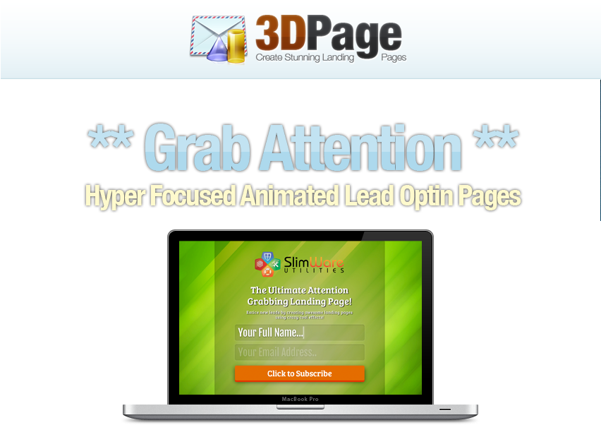 3d Animated Landing Page2 - Online Advertising (851x656)