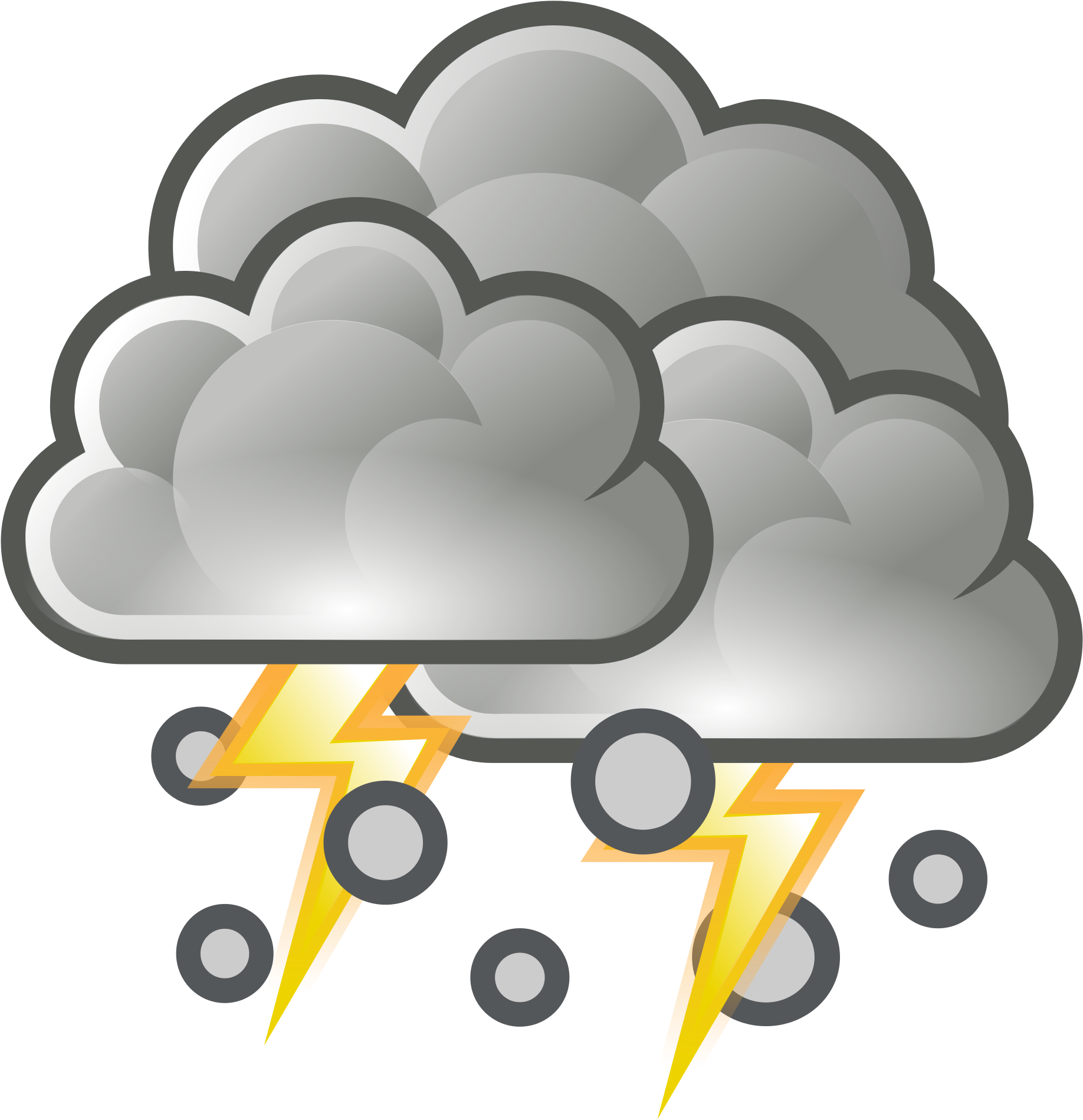 Storm Clipart Different Weather - Weather Symbols.