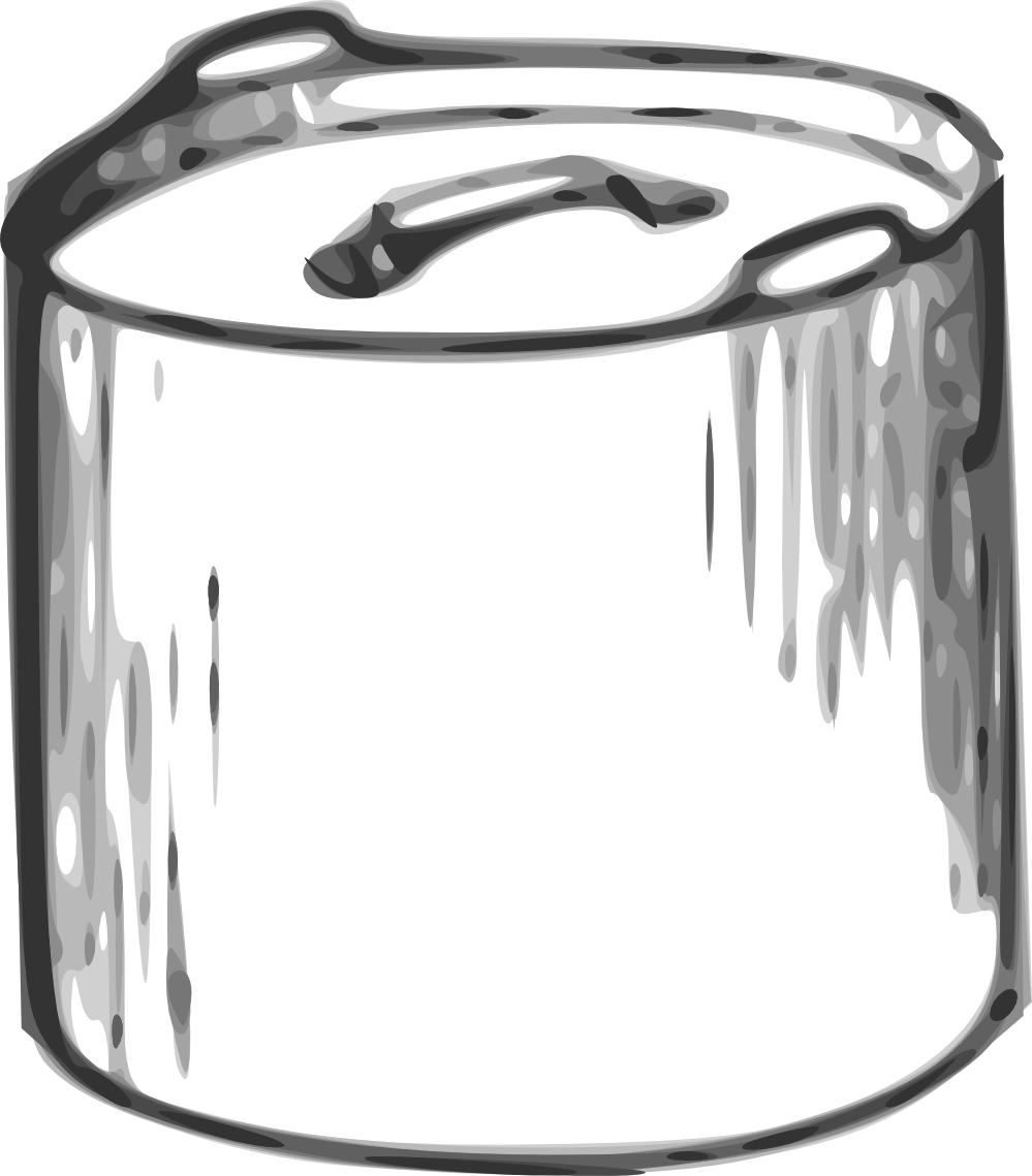 Cooking Pot Black White Line Art 555px - Pot Clip Art (999x1139)