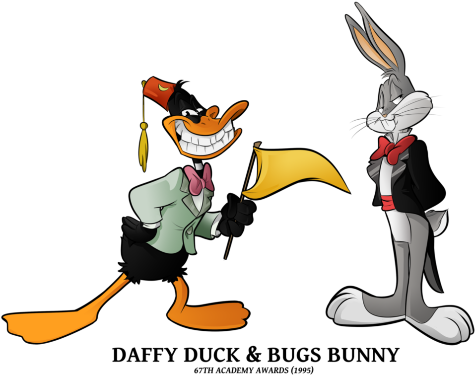 Bugs Bunny N Daffy Duck By Boscoloandrea - Bugs Bunny Daffy Duck (1012x790)