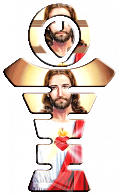 Adesivo Protetor De Tanque E Bocal Jesus Cristo - Jesus (800x800)