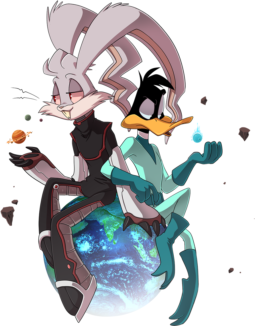 Duck Dodgers - Duck Dodgers Bugs Bunny (1000x1383)