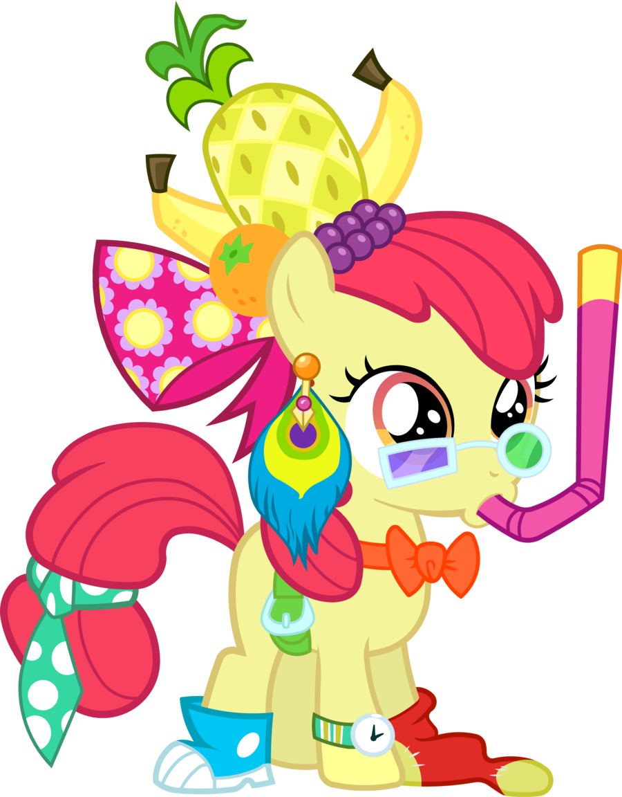 Accessorized By Bobthelurker Apple Bloom - My Little Pony: Friendship Is Magic (900x1152)