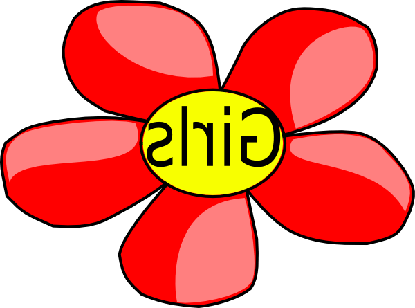 Girls Bathroom Pass Clip Art At Clker - Flower Clip Art (600x445)