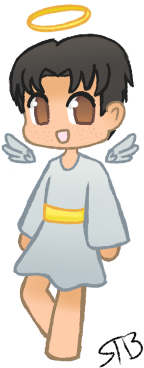Chibi Freckled Jesus By Sweettartblueberry - Cartoon (400x800)