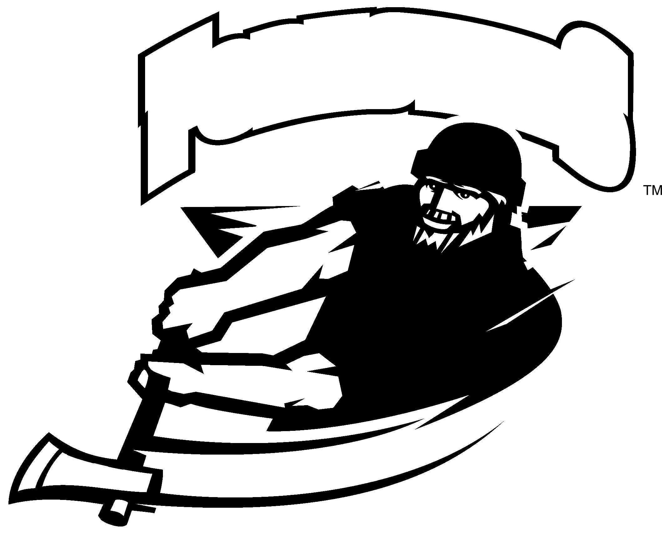 Huntington College Foresters Logo Black And White - Sledding (2400x2400)