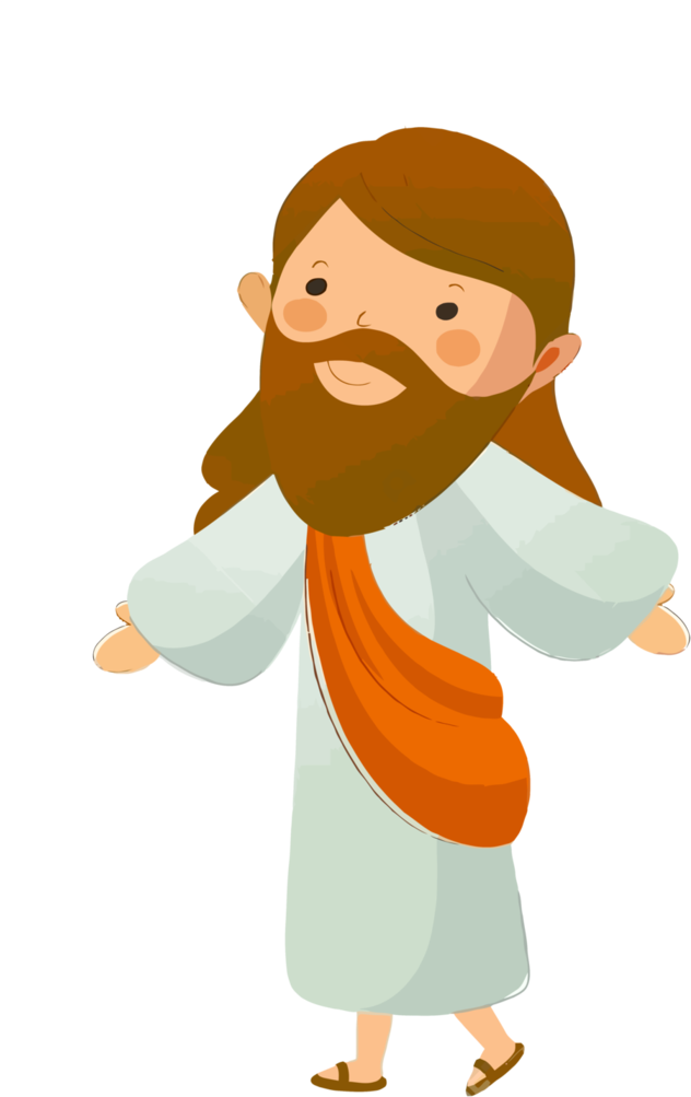 Jesus Vector35 By Minayoussefsaleb - Jesus Christ Cartoon Png (718x1113)