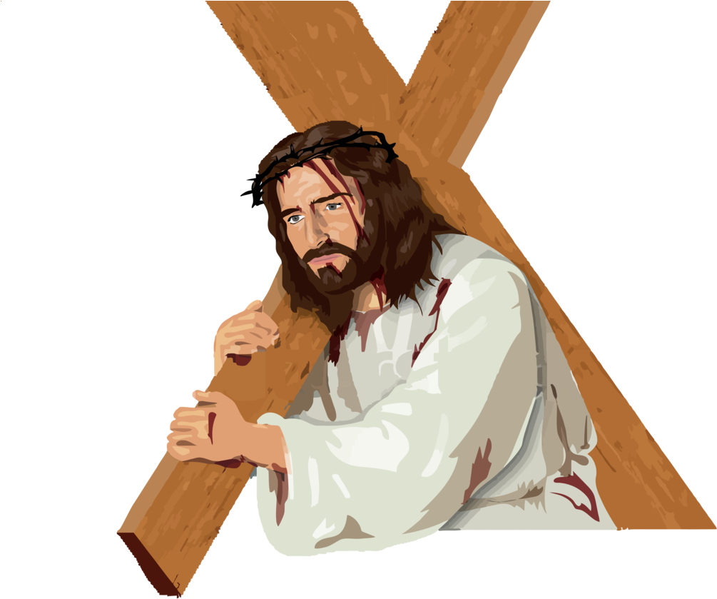 Jesus Vector 165 By Minayoussefsaleb Jesus Vector 165 - Jesus With Cross Png (1024x1024)