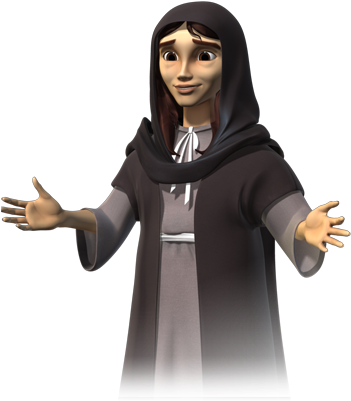 Mary, Jesus' Mother, Was The Only Person Present At - Superbook Mary (350x420)