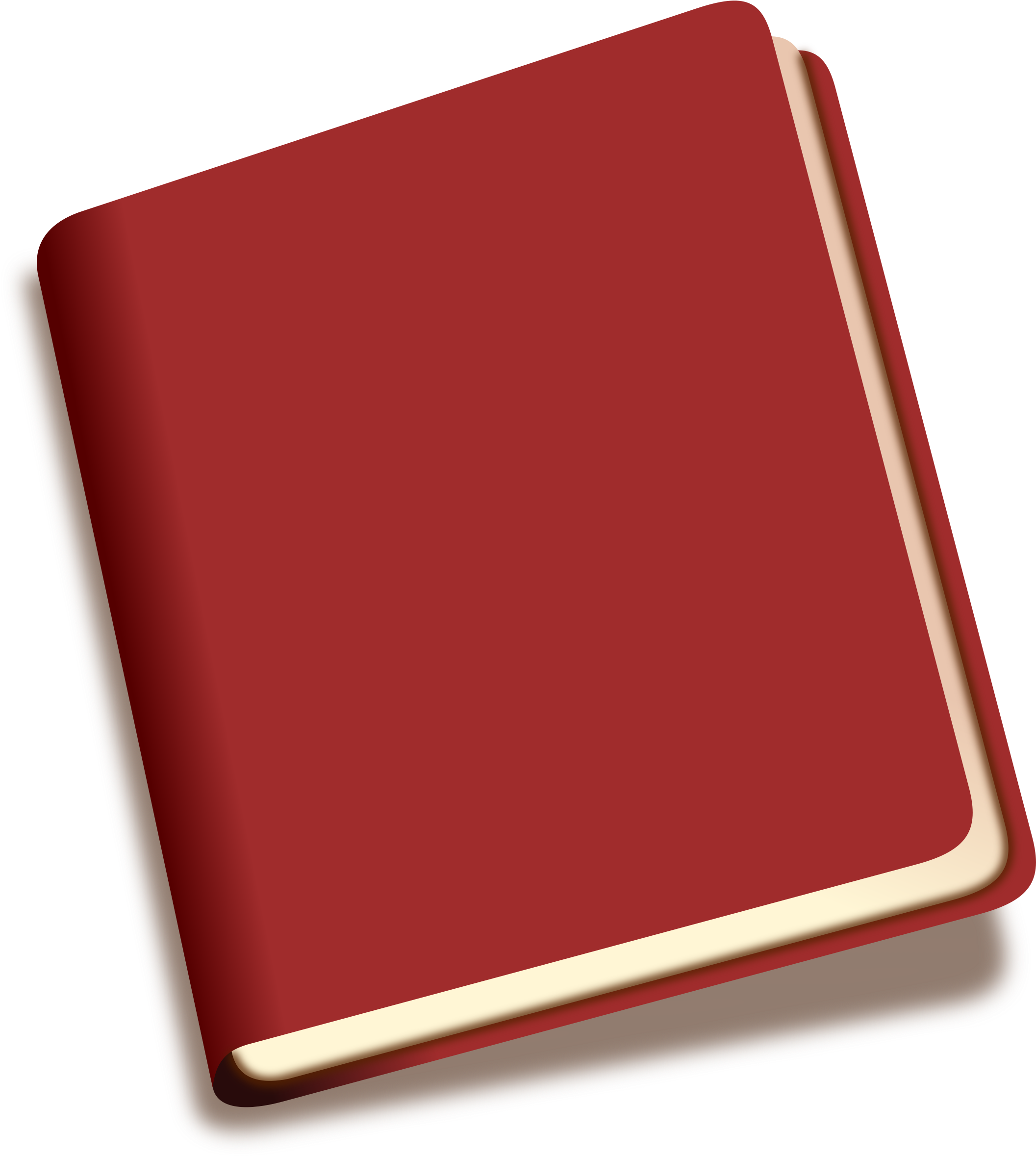 Free Simple Red Book Clip Art - Red Book Transparent (2400x2400)