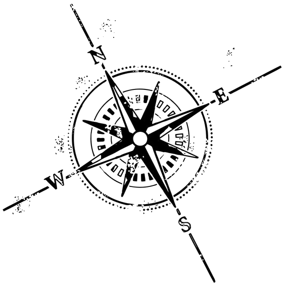 Compass Rose Tattoo Symbol Clip Art - Compass Tattoo Design (564x564)