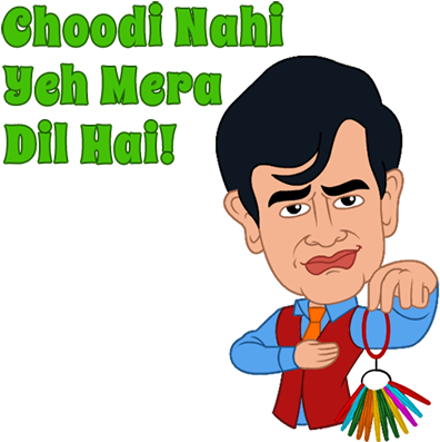 Bollywood Baatein Messages Sticker-9 - Bollywood (408x408)