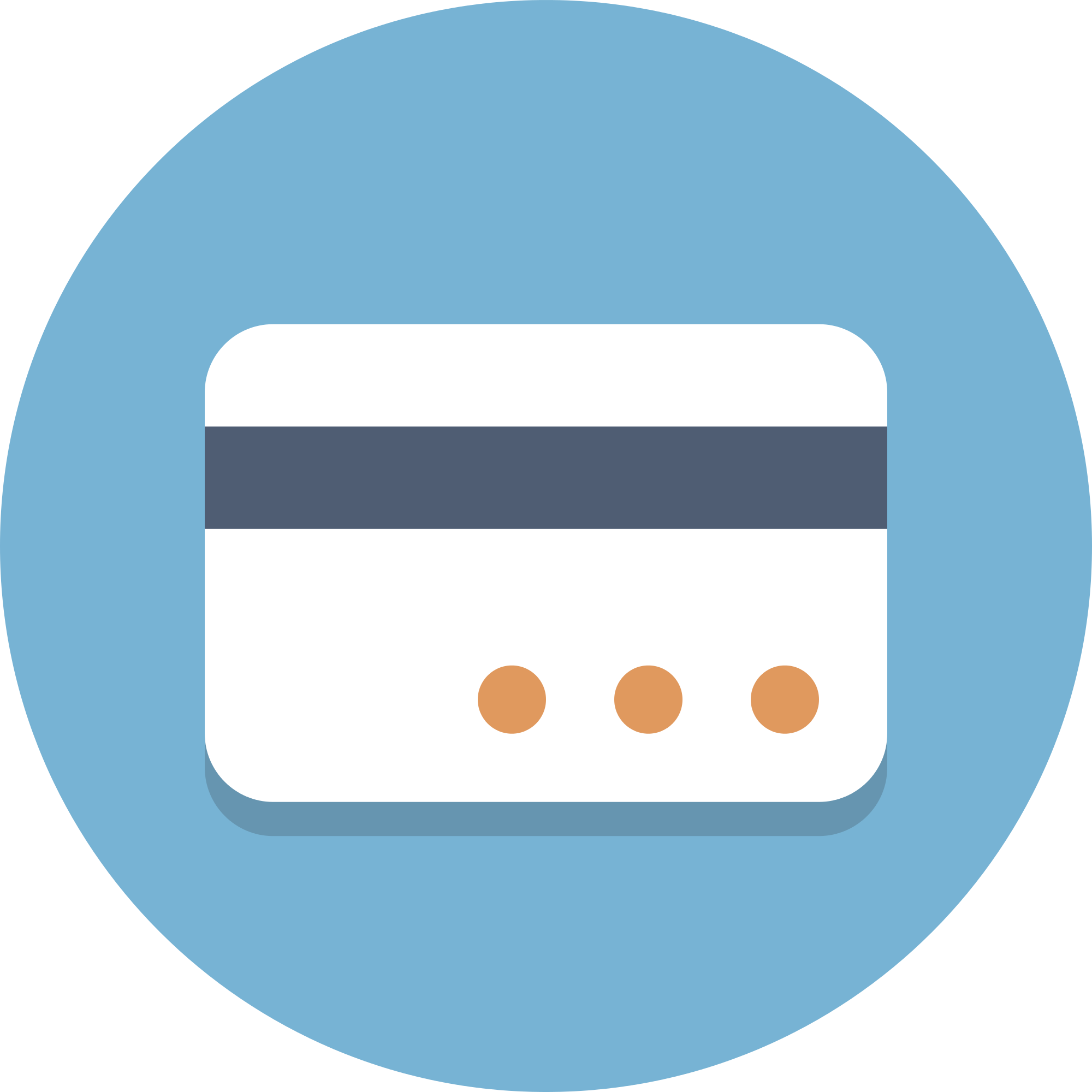 Open - Credit Card Flat Icon Png (2000x2000)