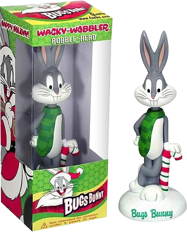 Bugs Bunny Christmas Wacky Wobbler - Funko Looney Tunes - Bugs Bunny Christmas Wacky Wobbler (383x474)