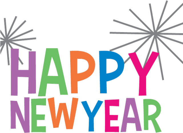 Happy New Year Clipart Transparent Background - Happy New Year 2018 Clipart (640x480)
