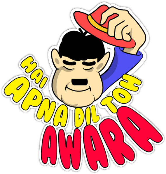 These Are The Stickers Made For Social Messengers Application - Cartoon (600x600)