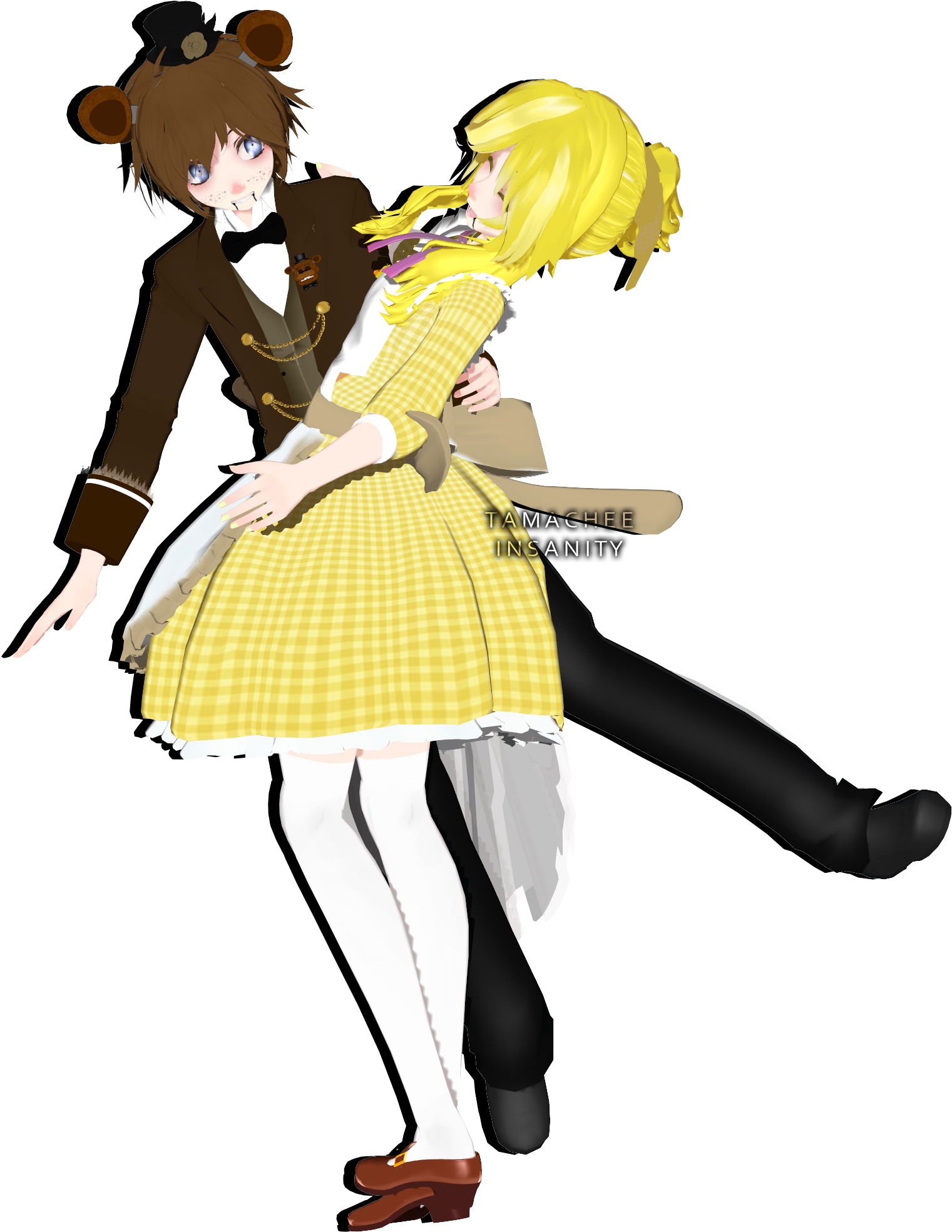 X Fnaf} A Chicken And A Bear By Tamachee-insanity - Cosplay (1520x3020)