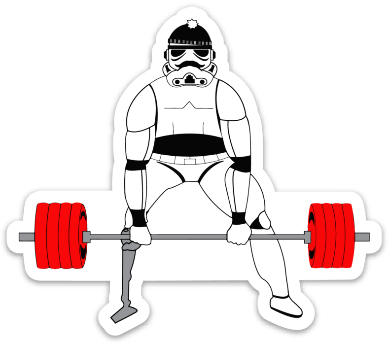 'adaptive Warrior' Sticker - Sticker (787x694)