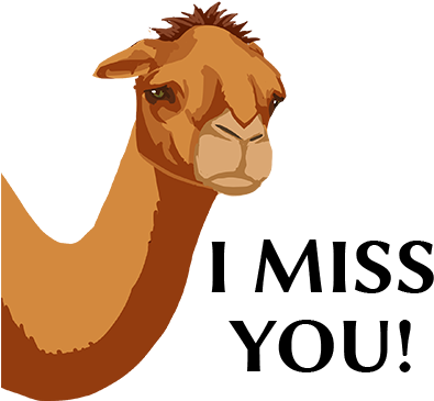 Silk Road Camel Stickers Messages Sticker-10 - Arabian Camel (408x408)