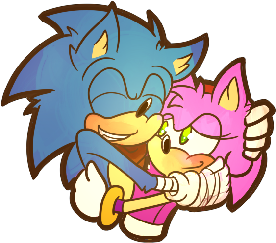 Sonamy By Halfway To Insanity - Sonic Boom Insanity (591x507)