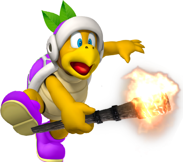 Torch Bro - - Mario Kart Hammer Bro (770x689)