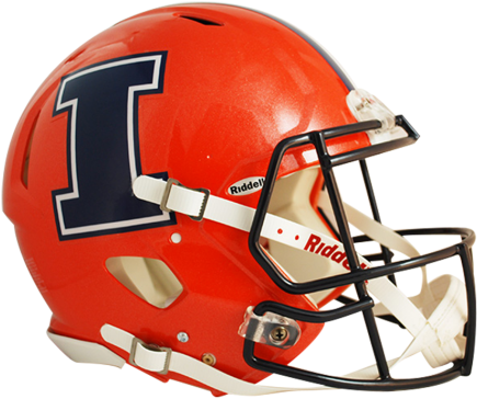 Illinois Fighting Illini Riddell Speed Football Helmet - Illinois Fighting Illini Authentic Revolution Speed (475x429)