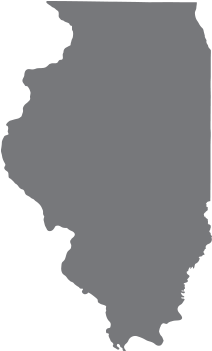 Illinois State Outline Clip Art - Physical Map Of Illinois (350x350)